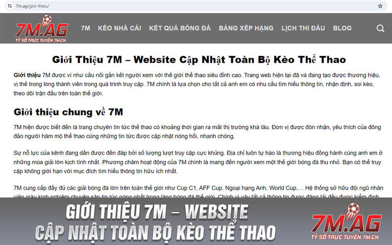 Giới Thiệu 7M