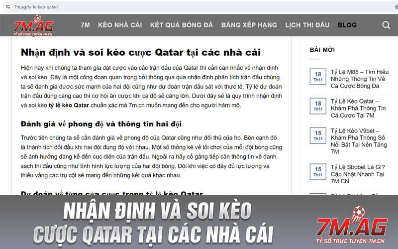 Nhận định và soi kèo cược Qatar tại các nhà cái 