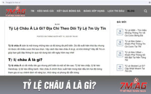 Tỷ Lệ Châu Á Là Gì?