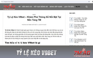 Tỷ Lệ Kèo V9bet